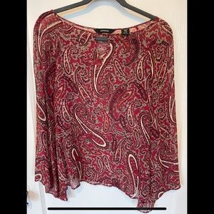Express Flowy Paisley Blouse